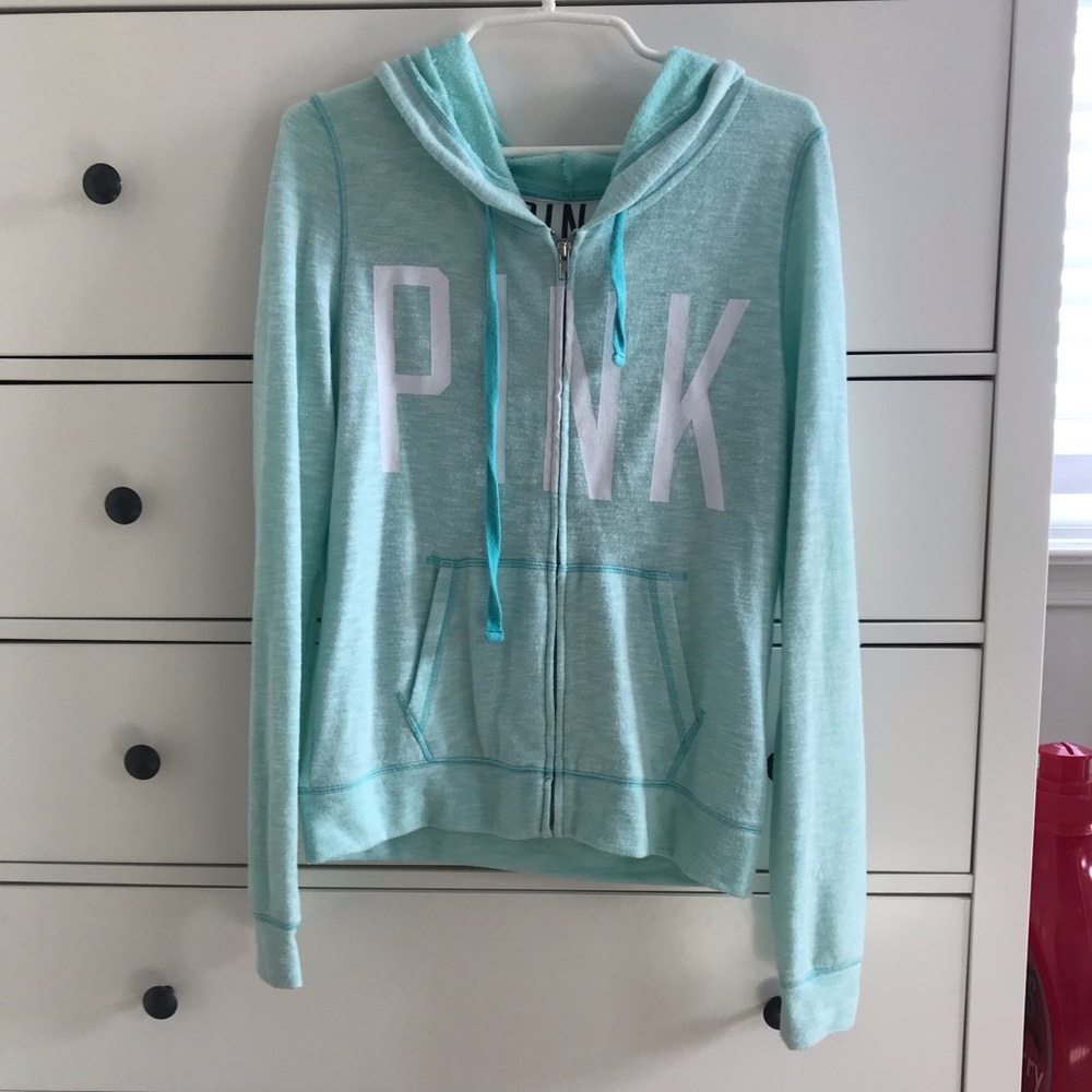 A pink sweatshirt